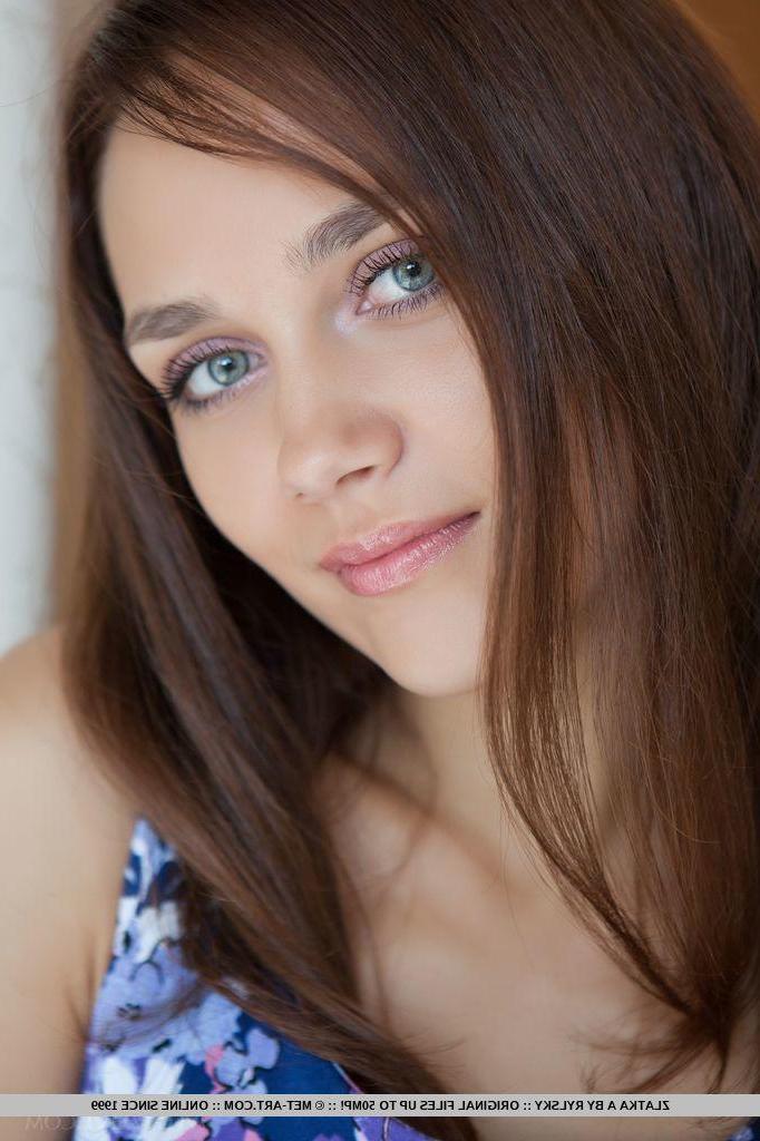 18P Beautiful brunette girl Zlatka shows you her super tight pussy