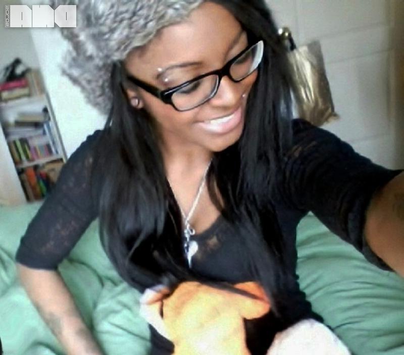 15P Ebony model Tori Sloan shows you her perky boobs