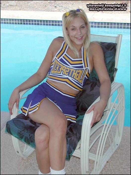 20P Pictures of a cheerleader getting her panties all wet