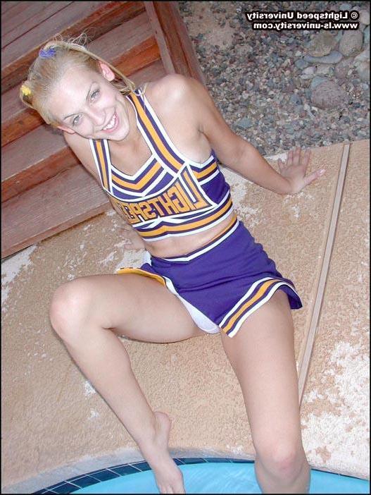 20P Pictures of a cheerleader getting her panties all wet