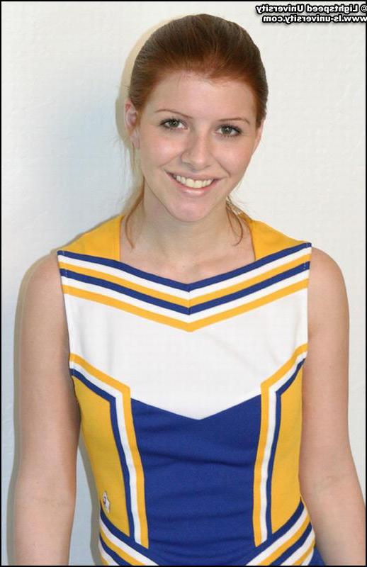 19P Pictures of a cheerleader stripping naked