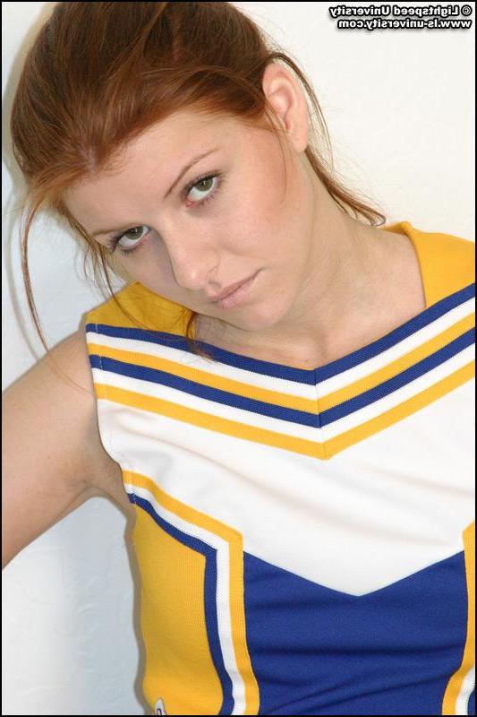 19P Pictures of a cheerleader stripping naked