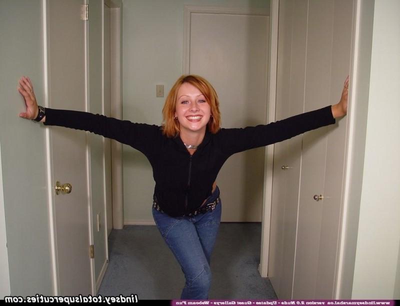 15P Lindsey Marshal in sheer top and jeans