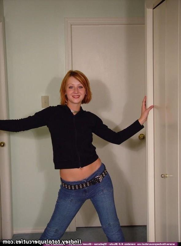 15P Lindsey Marshal in sheer top and jeans