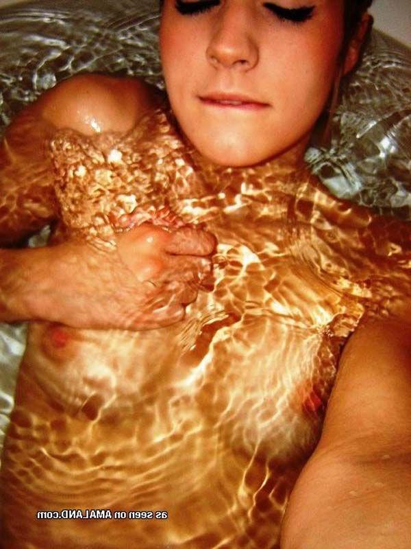 16P Pictures of a hot teen girl getting all wet for you
