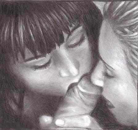 25P Thematic Drawn Porn Art 1 - Blowjobs (1)
