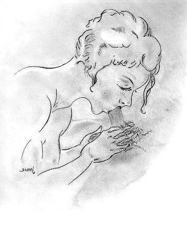25P Thematic Drawn Porn Art 1 - Blowjobs (1)