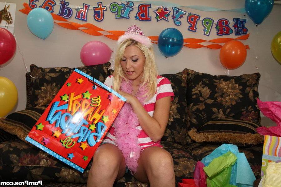 16P Horny young blonde teen Katie Summers gets fucked on her birthday