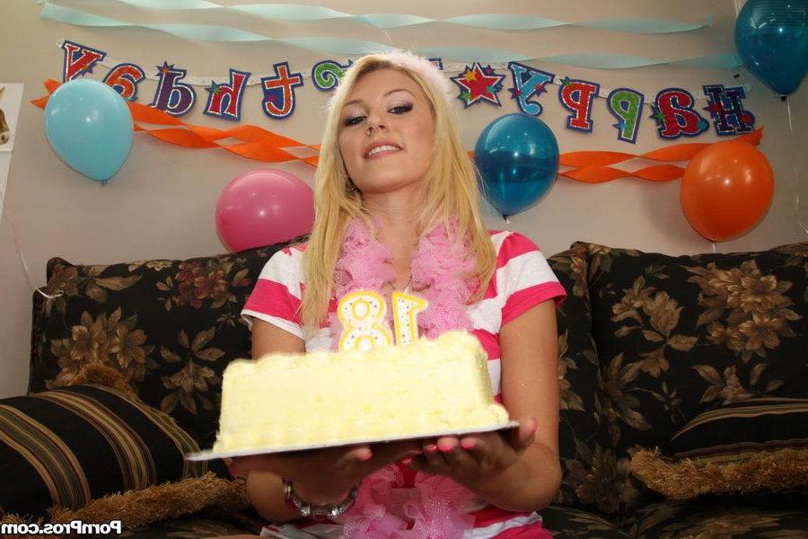 16P Horny young blonde teen Katie Summers gets fucked on her birthday