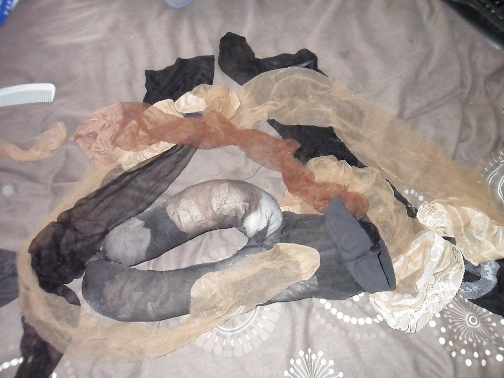 25P Crossdresser Pantyhose encasement play