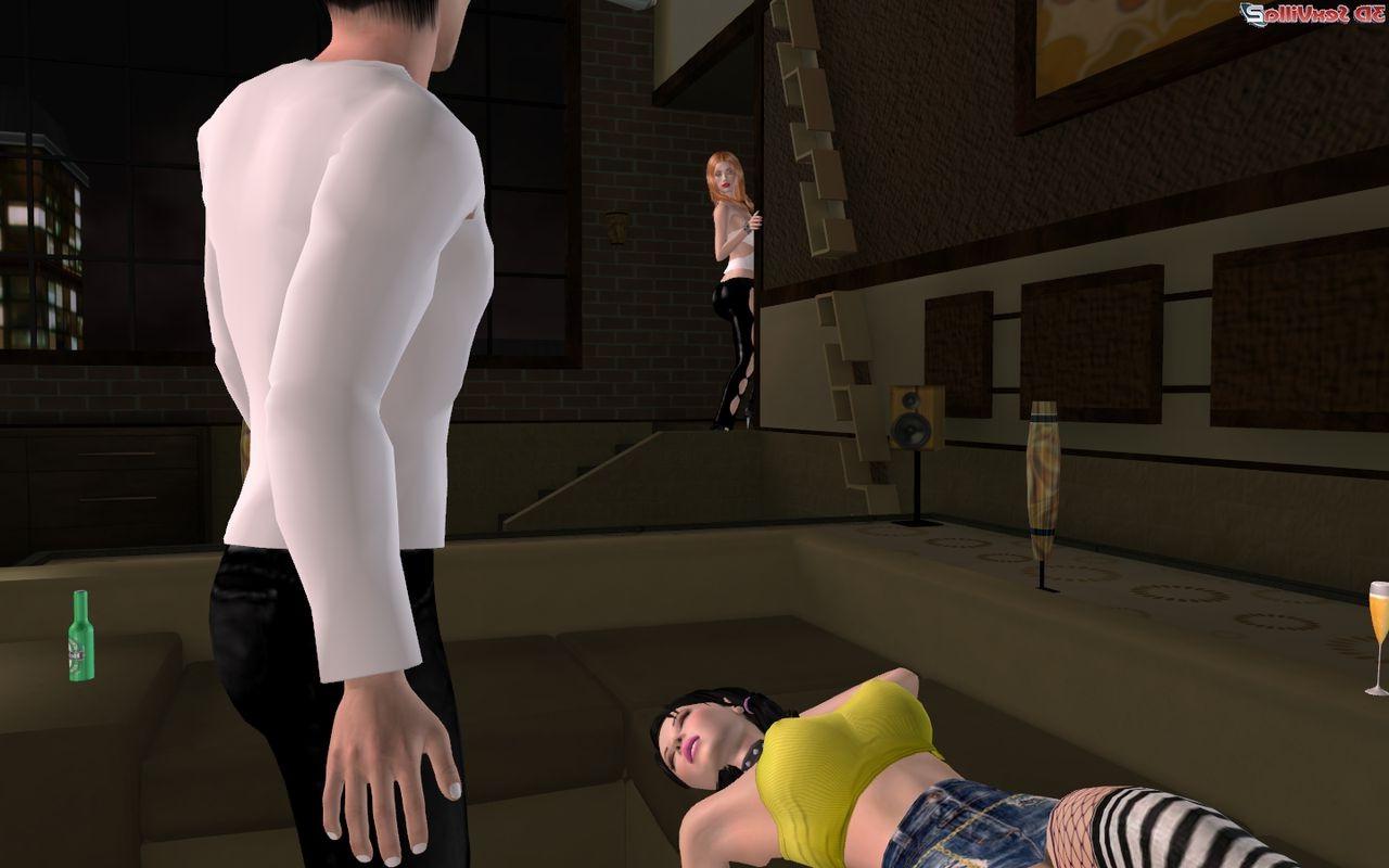 16P Passed out 3d slut cheated on by her boyfriend