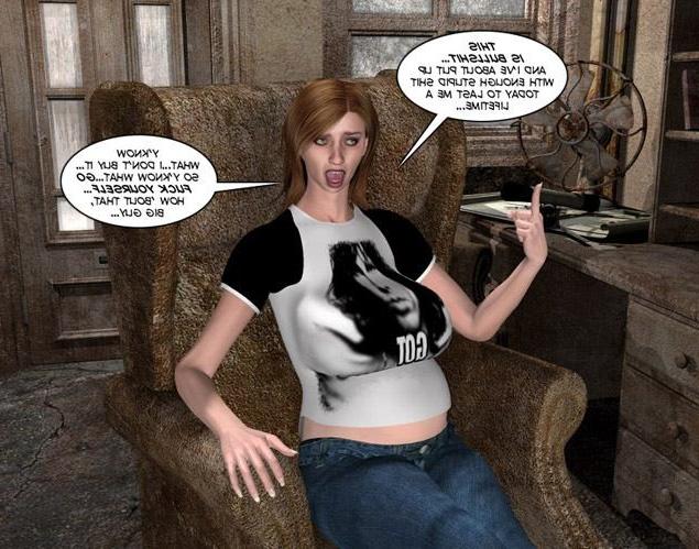 16P Fettes, molliges Dienstmädchen und jugendlicher Riesenschwanz, 3D-XXX-Cartoon-Geschichte