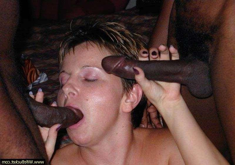 16P Real white wives in interracial homemade sex tapes