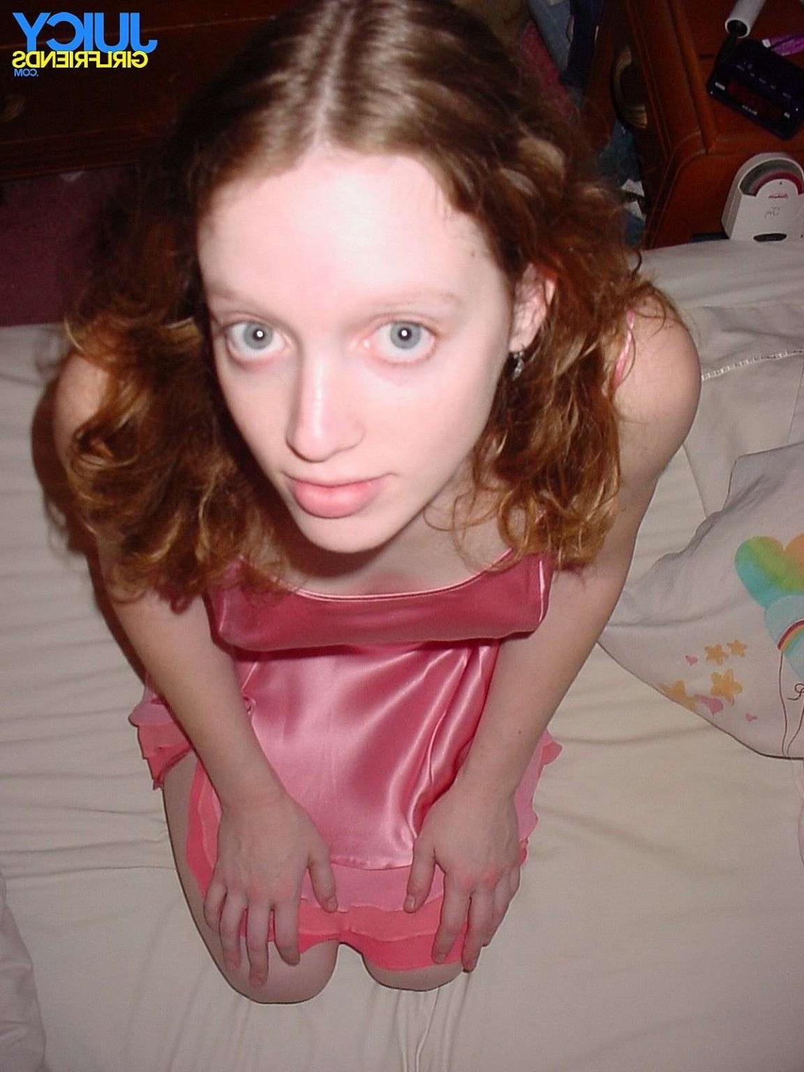 10P Private pics of young redhead GF