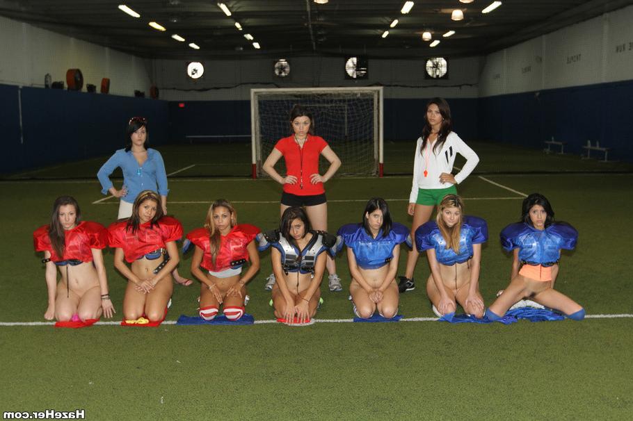 12P Ridiculous exercises with college chearleaders at football game