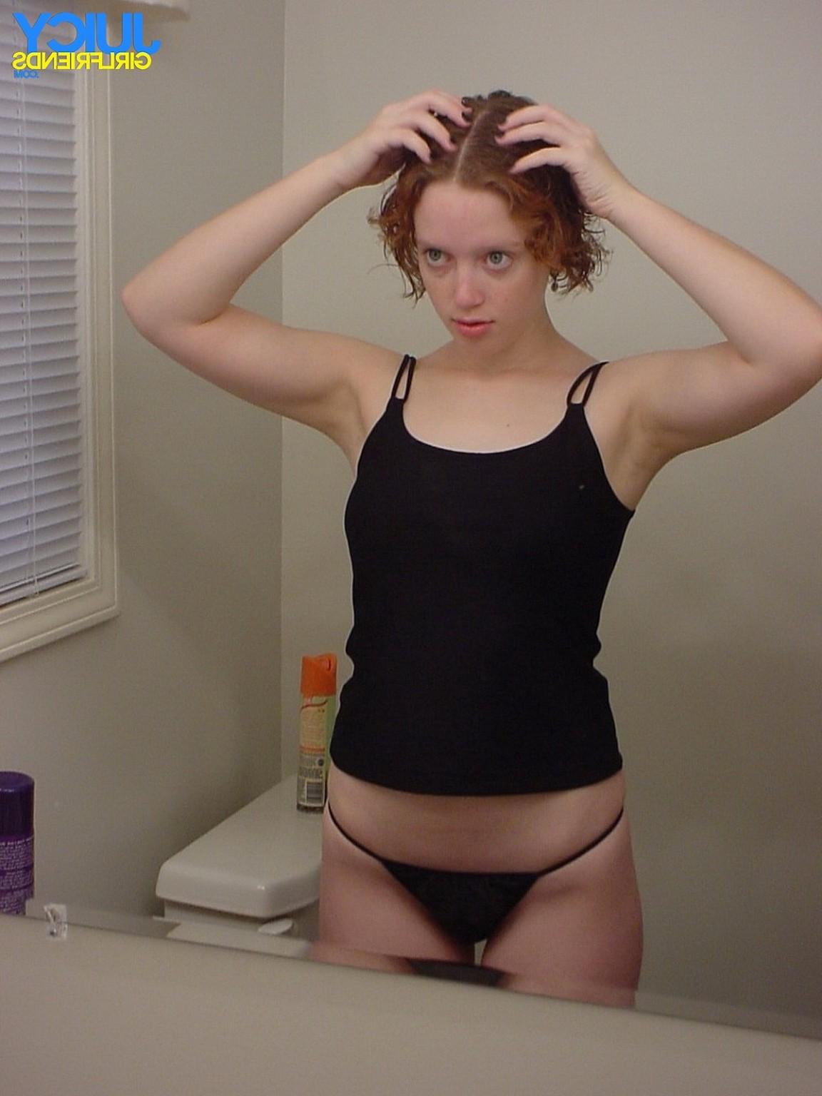 10P Private pics of young redhead GF