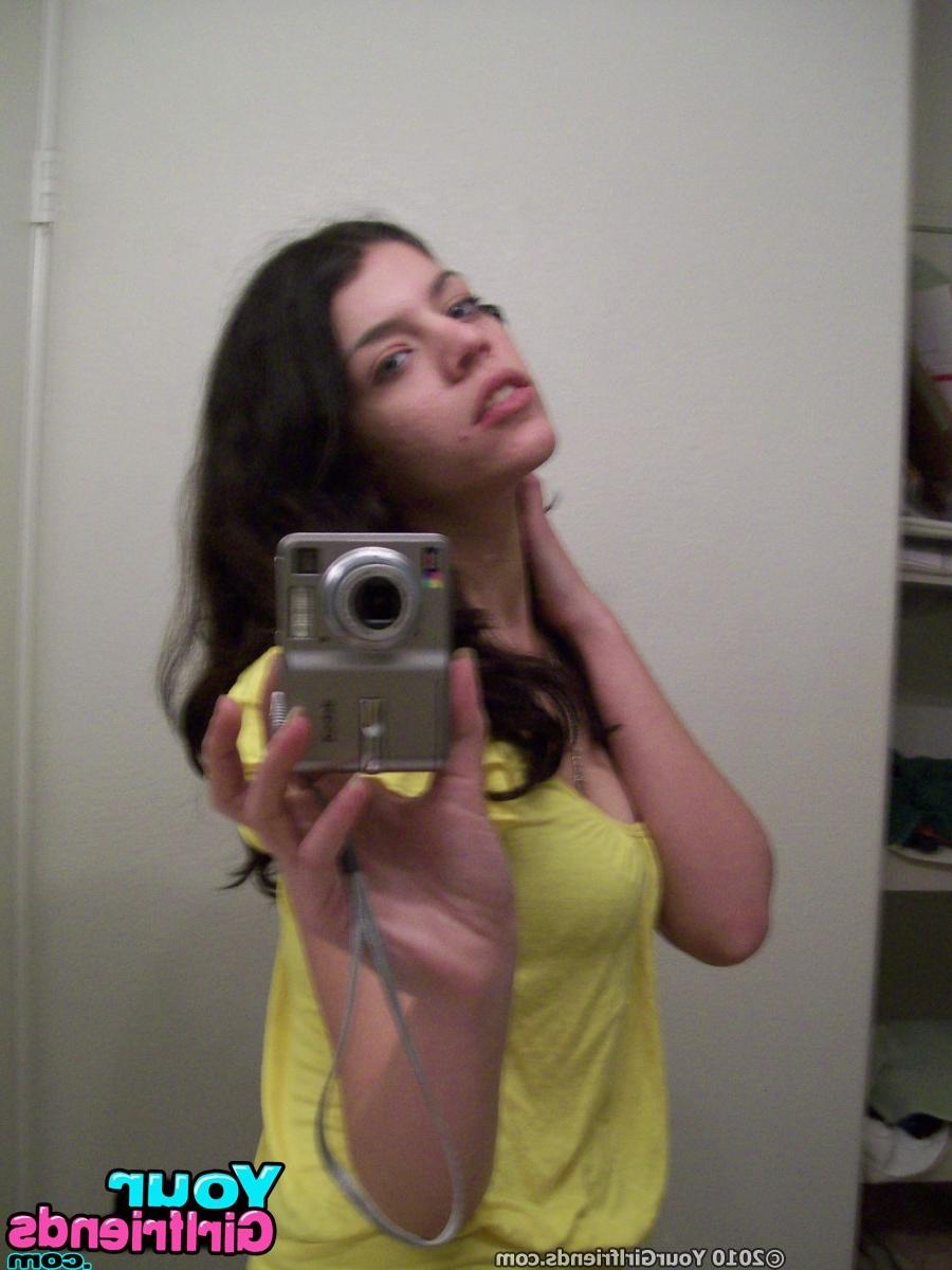 11P Teen in the bathroom plays with her body while snapping pics in the mirror