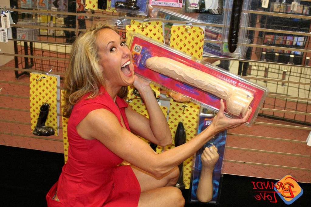 25P Brandi Love gets Naked at Adult Novelty Shop