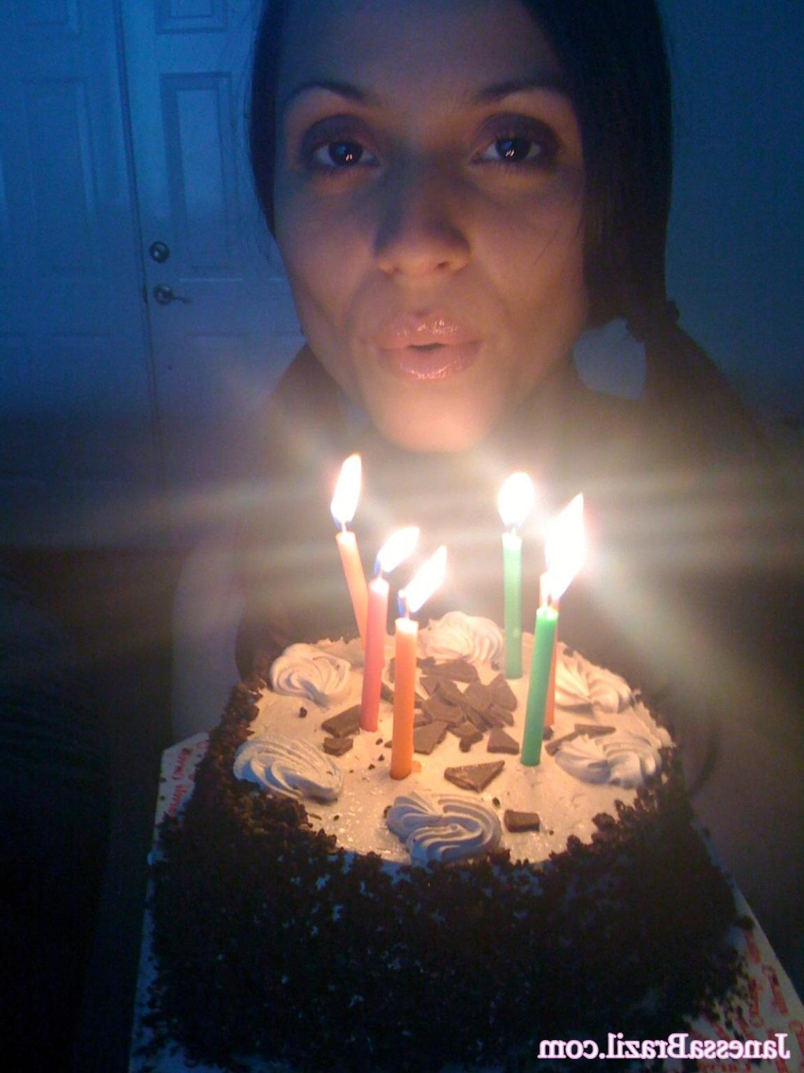 16P Busty Brazilian babe happy birthday