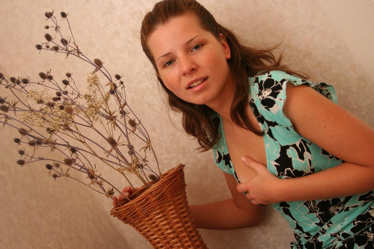 15P Kimmy cant wait to get her laced panties off