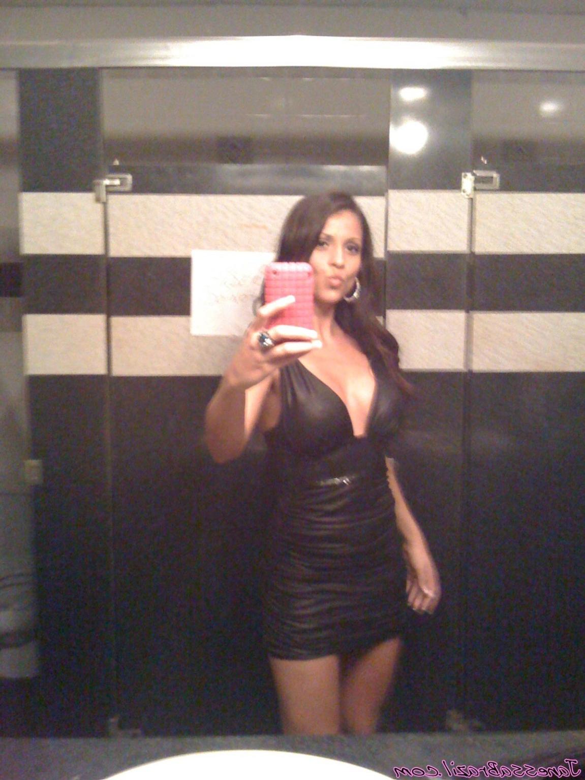 16P Busty Brazilian babe bathroom selfshots