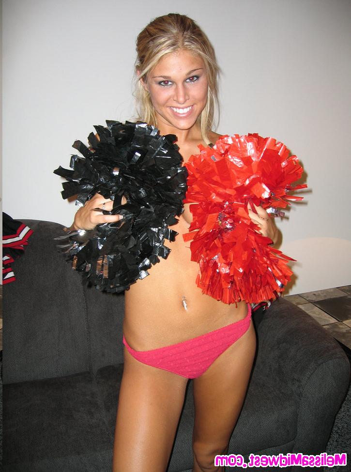 15P Melissa Midwest in Lincoln High cheerleading outfit