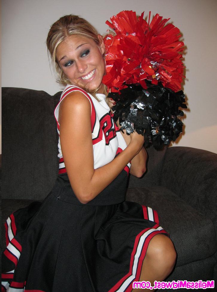 15P Melissa Midwest in Lincoln High cheerleading outfit
