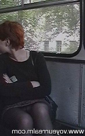 15P Upskirt hidden voyeur shots taken in the bus