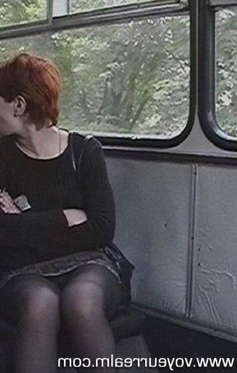 15P Upskirt hidden voyeur shots taken in the bus