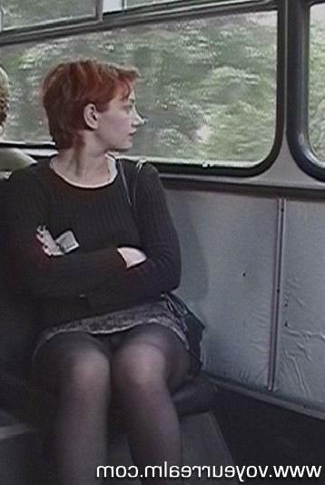 15P Upskirt hidden voyeur shots taken in the bus