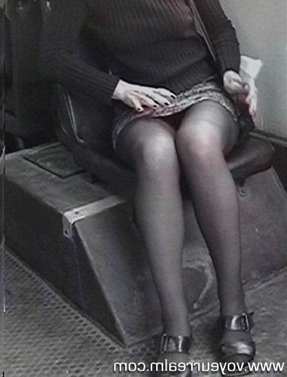 15P Upskirt hidden voyeur shots taken in the bus