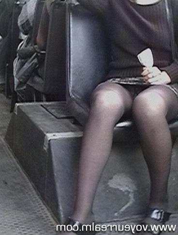 15P Upskirt hidden voyeur shots taken in the bus