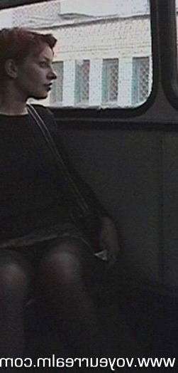 15P Upskirt hidden voyeur shots taken in the bus