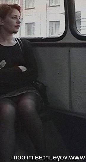 15P Upskirt hidden voyeur shots taken in the bus