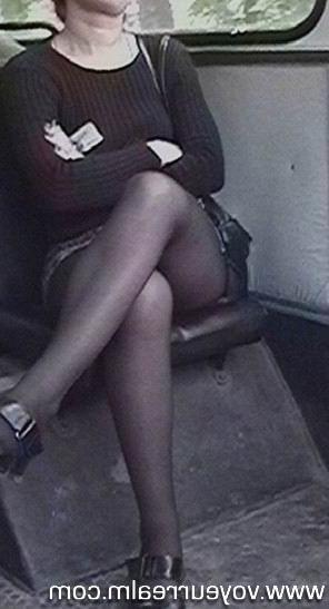 15P Upskirt hidden voyeur shots taken in the bus