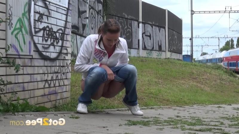 15P Public peeing for train full of people