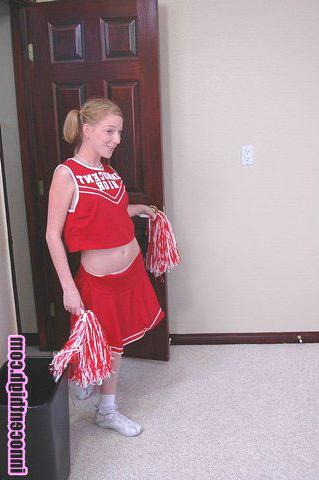 15P Young cheerleader riding her professor big cock in her tight snatch
