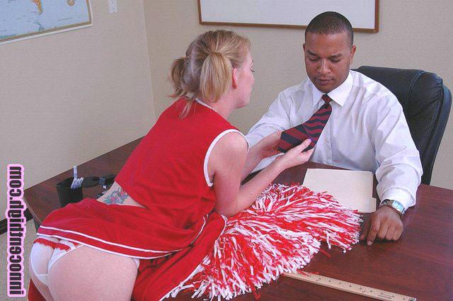 15P Young cheerleader riding her professor big cock in her tight snatch