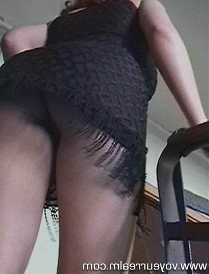 15P Outdoor summer upskirt panty voyeur shots