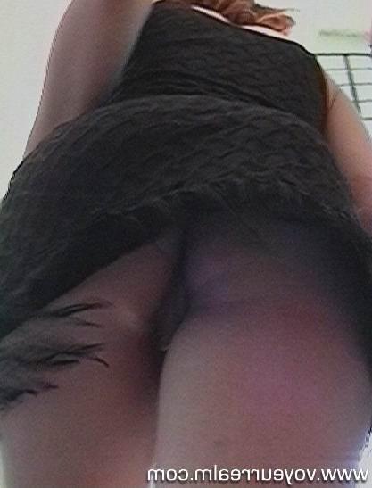 15P Outdoor summer upskirt panty voyeur shots