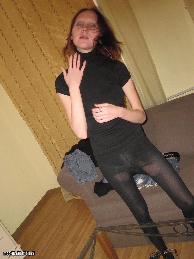 15P Sexy tiny teen stripping in her living room