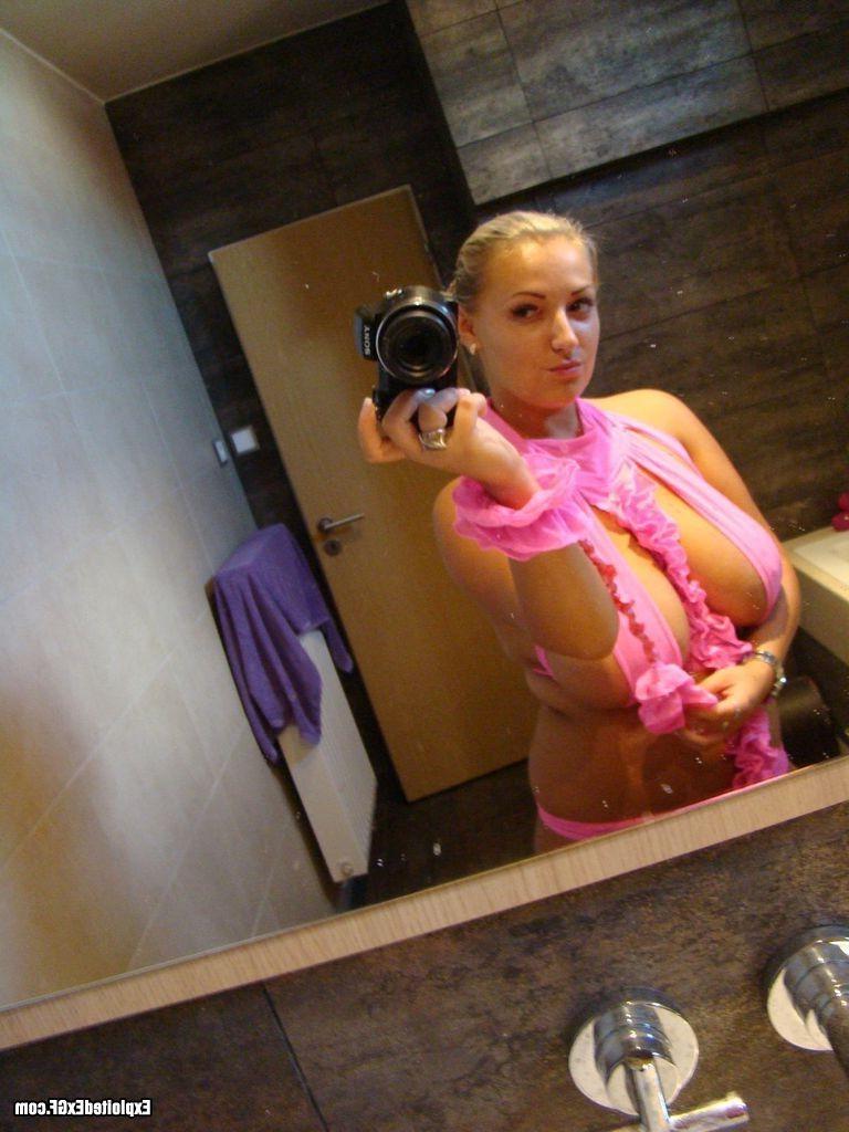 15P Sexy chubby girl showing her big tits