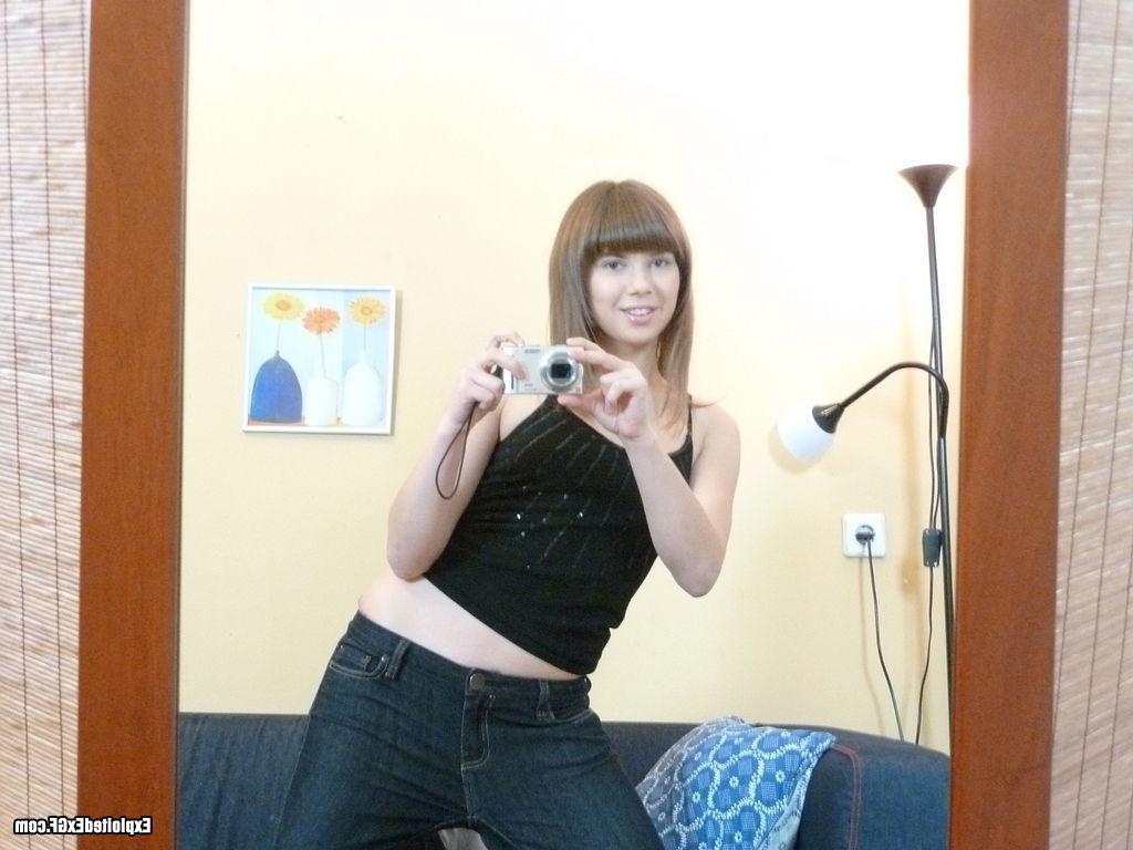 15P Tiny sexy teen showing her hairy pussy