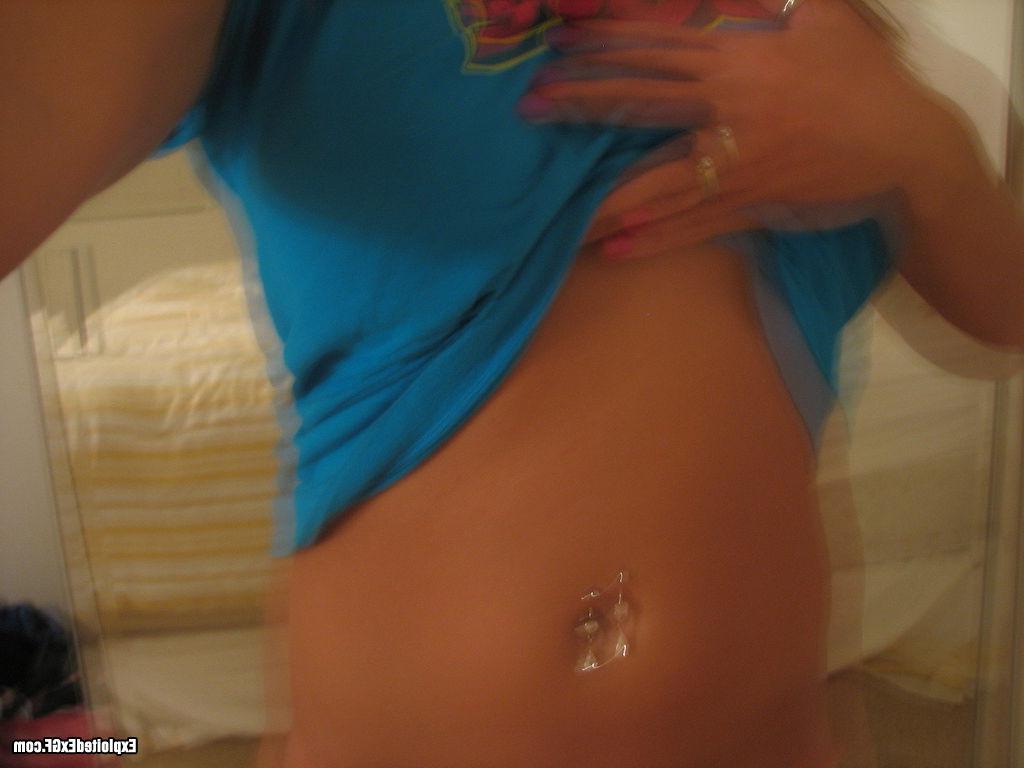 15P Sweet amateur chick showing hot perfect tits
