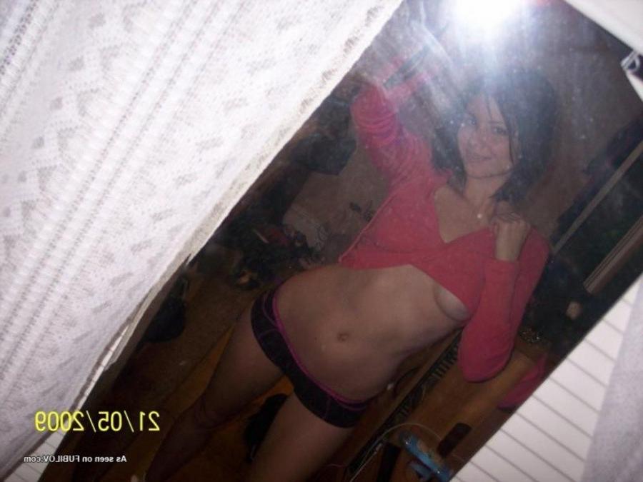 9P Collection of a sexy gorgeous babe flashing her hot breasts