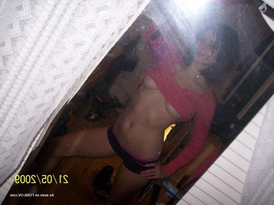 9P Collection of a sexy gorgeous babe flashing her hot breasts