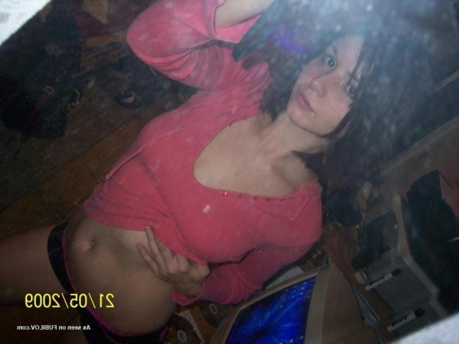9P Collection of a sexy gorgeous babe flashing her hot breasts