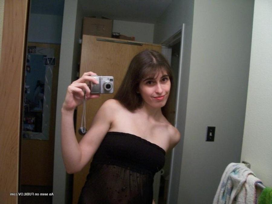 9P Chick playing with the camera for her Facebook account
