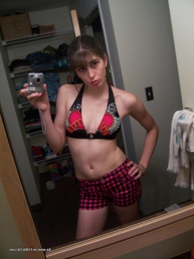 9P Chick playing with the camera for her Facebook account