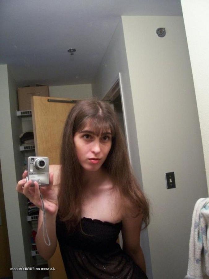 9P Chick playing with the camera for her Facebook account